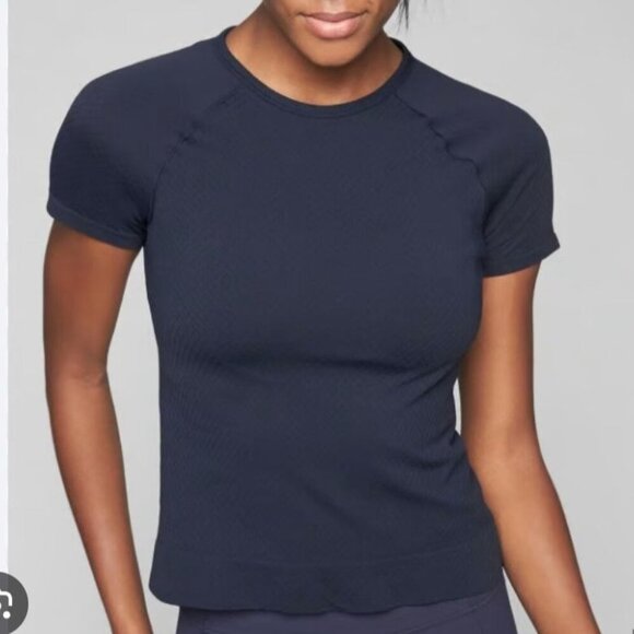Athleta Oxygen Crop Tee Sz S - Picture 1 of 9